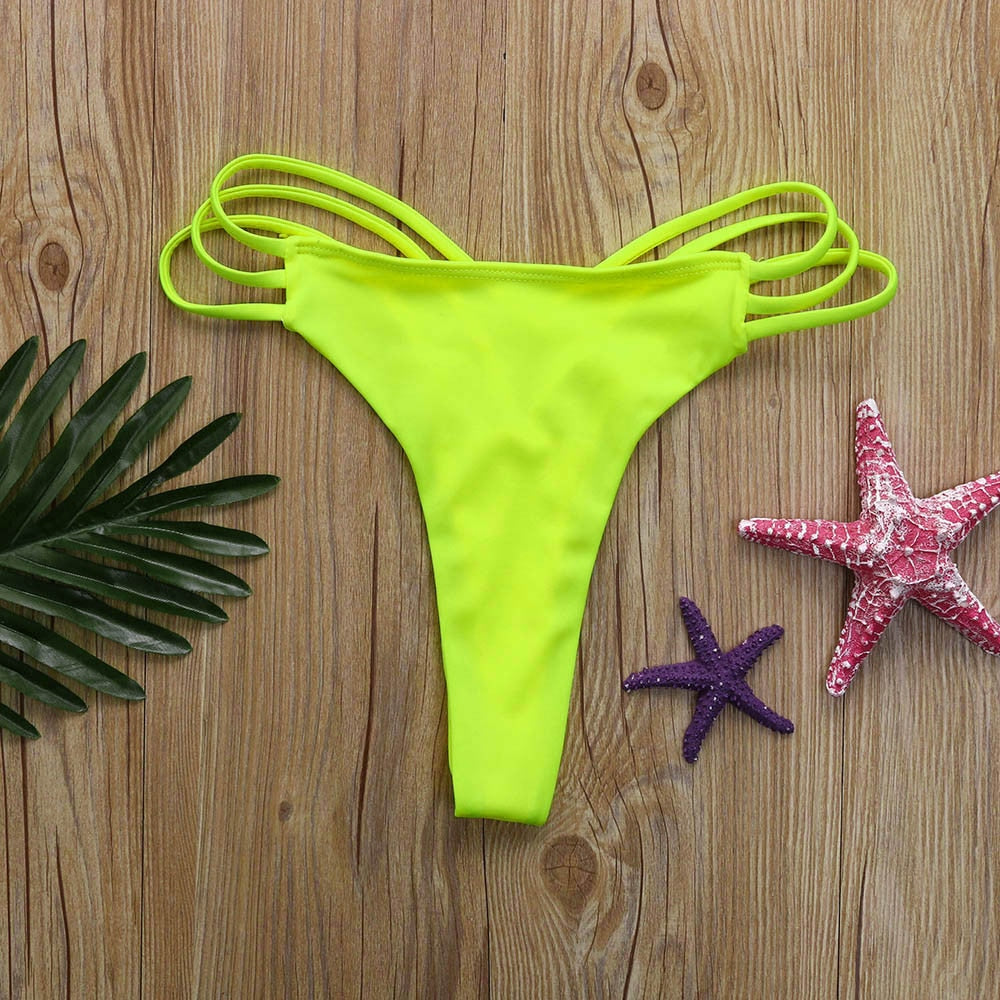 Women Bikini Swimsuit Cheeky Thong .