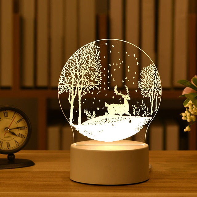 Gifts 3D Lamp Acrylic LED Night Light.