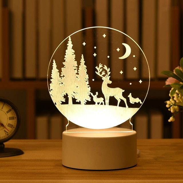 Gifts 3D Lamp Acrylic LED Night Light.