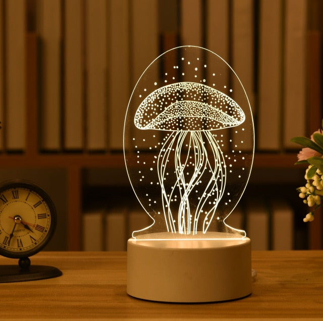 Gifts 3D Lamp Acrylic LED Night Light.