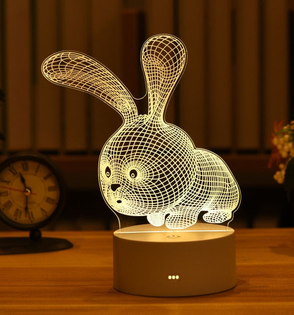 Gifts 3D Lamp Acrylic LED Night Light.