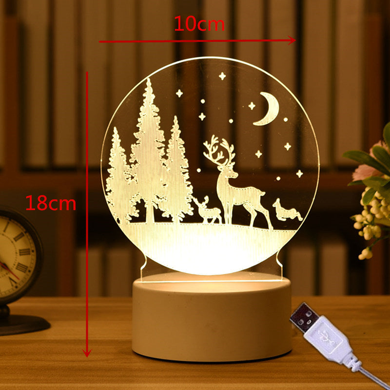 Gifts 3D Lamp Acrylic LED Night Light.